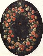 Giovanni Stanchi Garland of Flowers and Butterflies painting